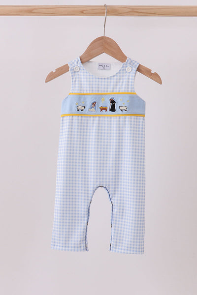 Blue nativity embroidery jonjon