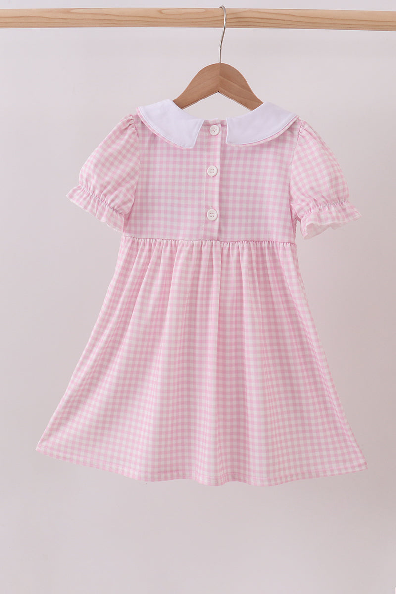 Pink grinch smocked dress