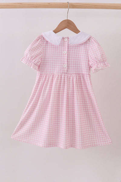 Pink grinch smocked dress