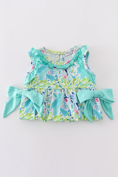 Tropical breeze print bubble
