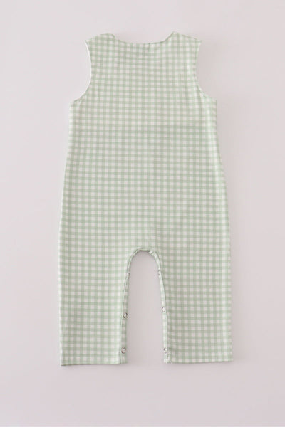 Sage turkey embroidery gingham jonjon