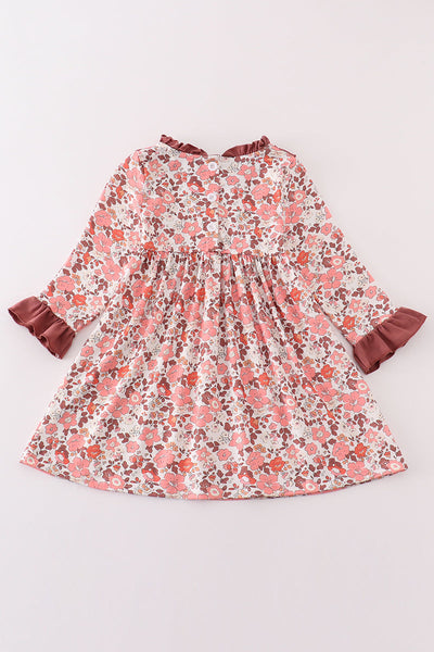 Fall floral print mom&me dress