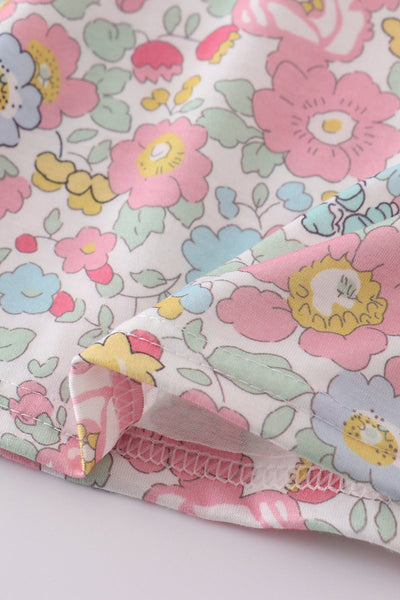 Blue floral print set
