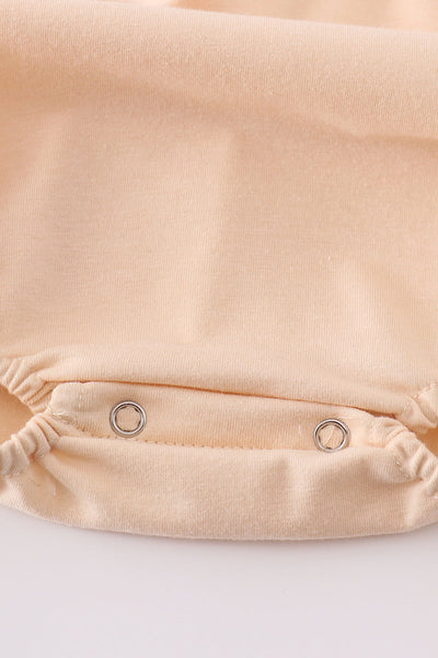 Cream cross french knot bubble