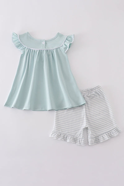 Blue cross embroidery set