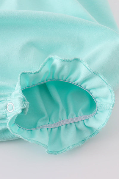 Mint princess embroidery bubble