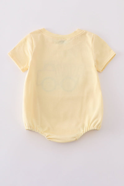 Yellow truck applique bubble