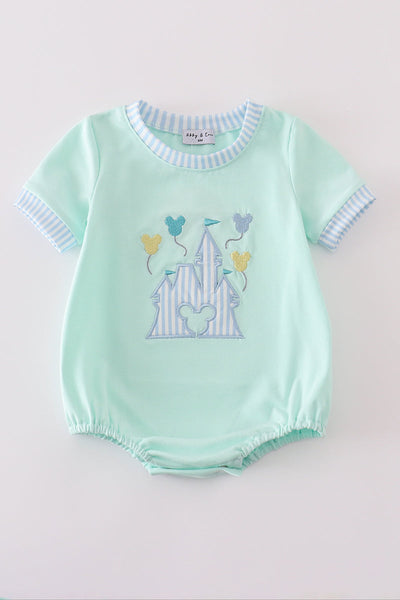 Mint castle applique bubble