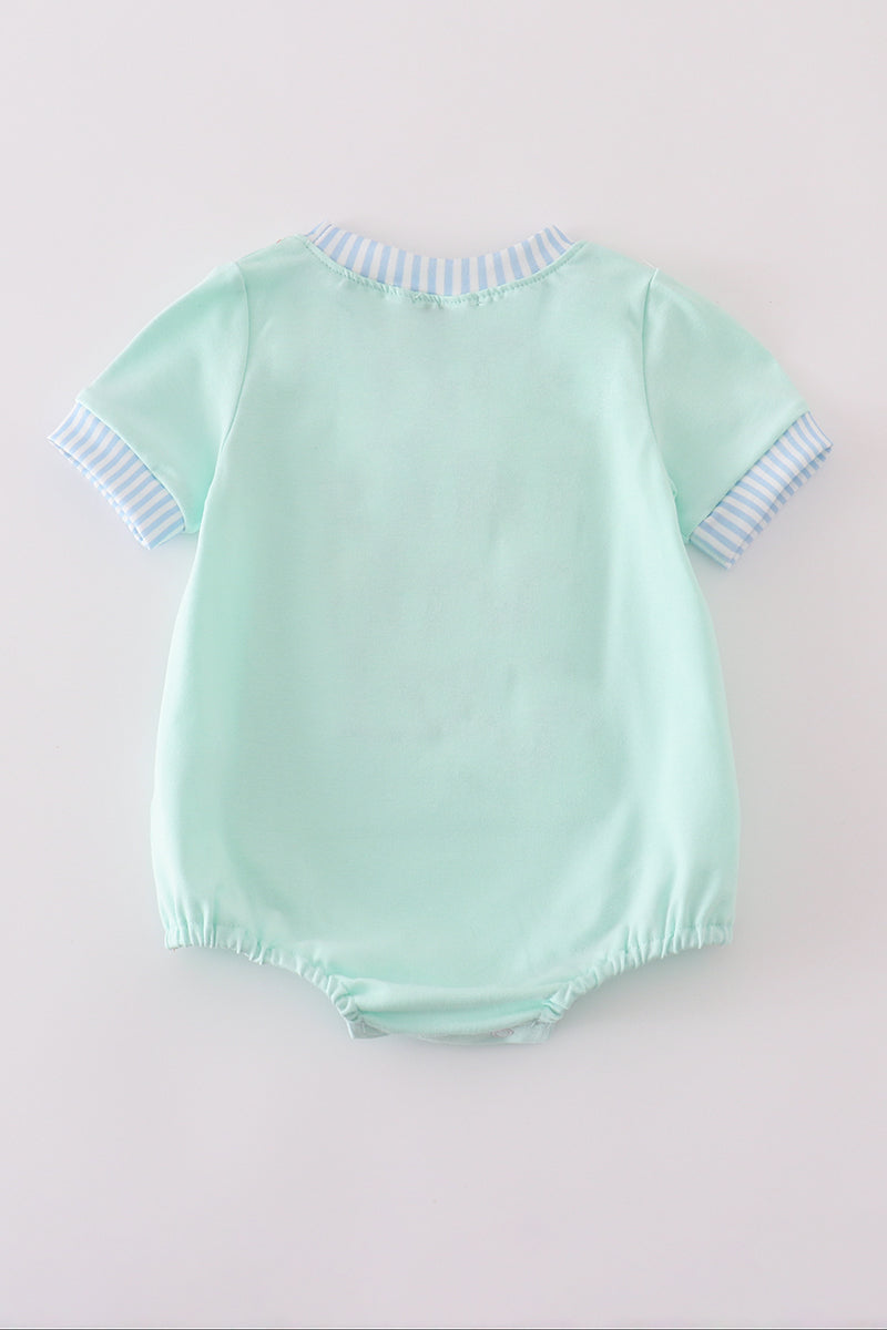 Mint castle applique bubble