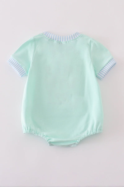 Mint castle applique bubble