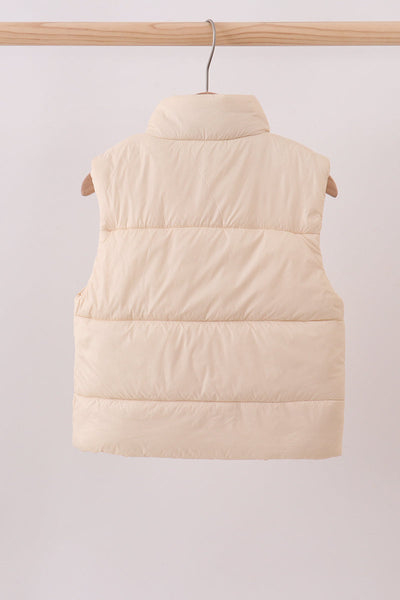 Cream mom&me puffer vest