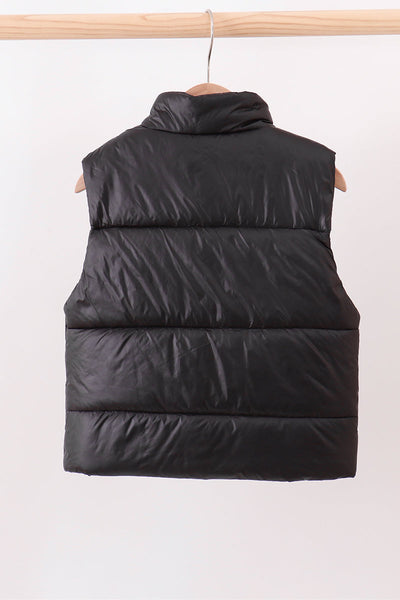 Black mom&me puffer vest