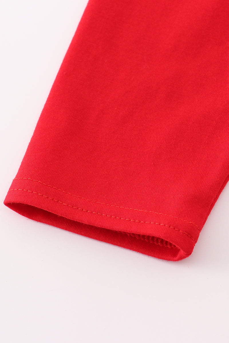Red toolbox embroidery top