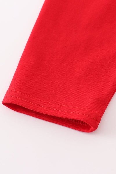 Red toolbox embroidery top