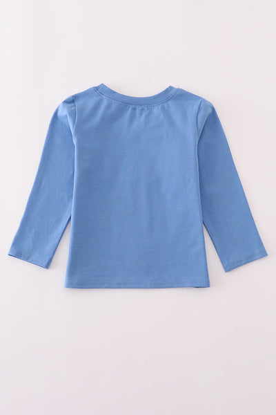 Blue fire fighter top