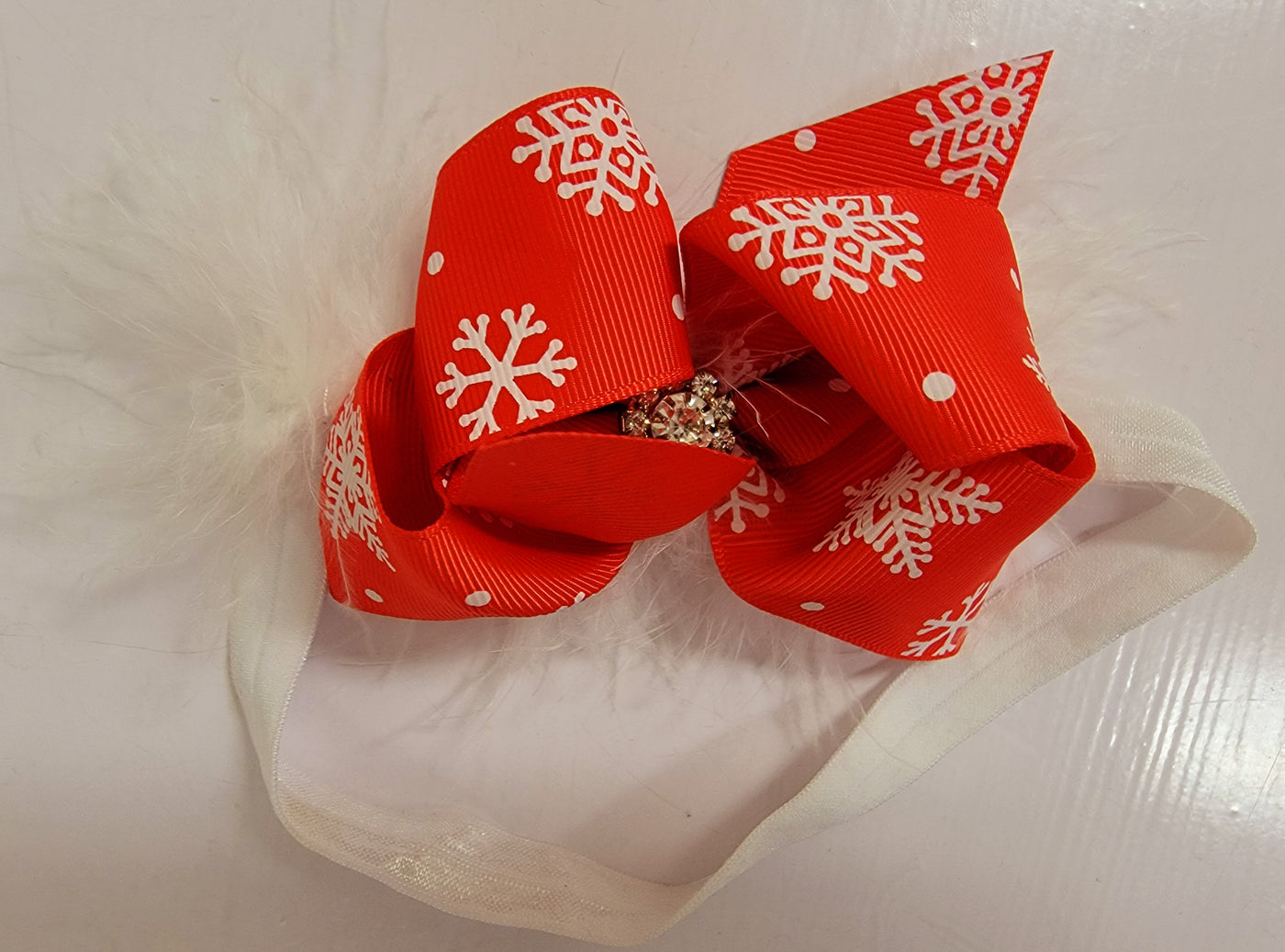 Snowflake Feather Headband