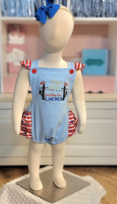 God Bless Linemen - Sibling Set
