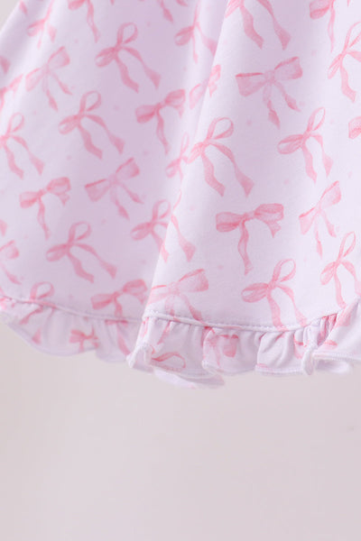 Premium tiny bow delight bamboo dress