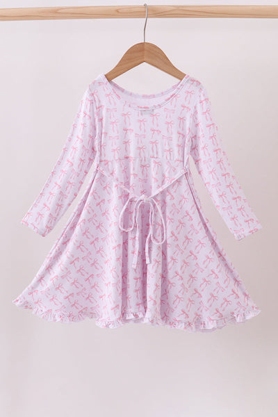 Premium tiny bow delight bamboo dress