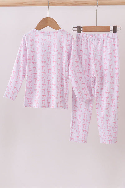 Premium tiny bow delight bamboo pants set