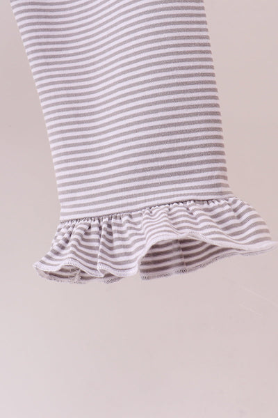 Premium Maroon Georgia bulldog bow embroidery ruffle pants set