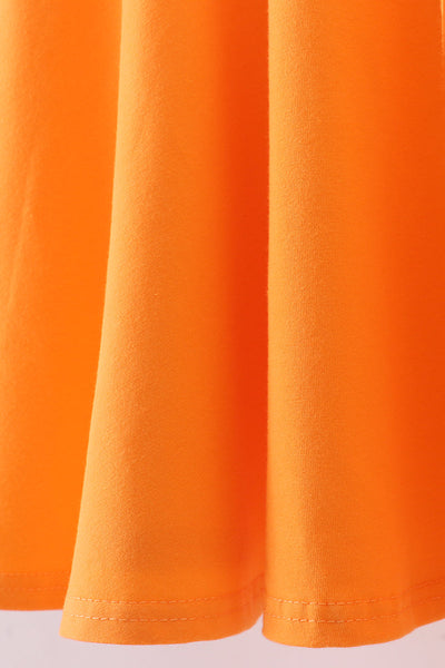 Premium Orange Tennessee puppy applique dress