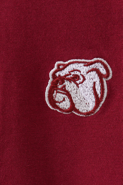 Premium Maroon Georgia bulldog embroidery vest