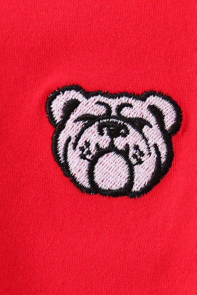 Premium Red Georgia bulldog embroidery cardigan