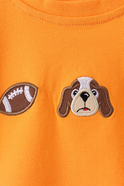Orange puppy Tennessee football embroidery bubble