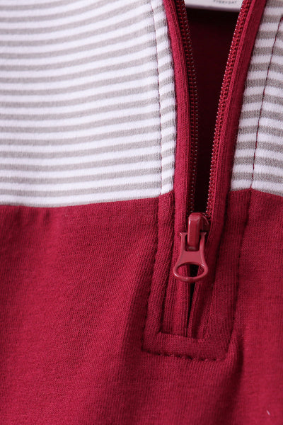 Premium Maroon Mississippi embroidery top