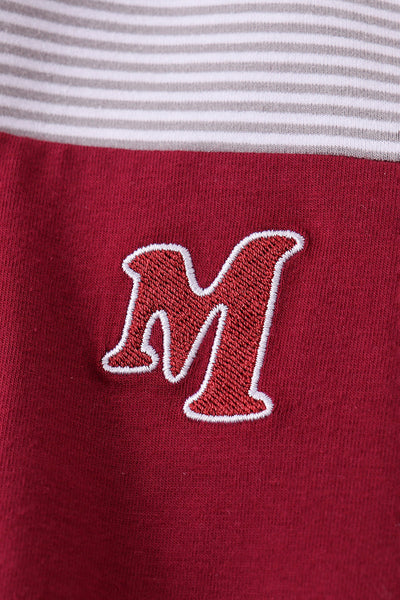 Premium Maroon Mississippi embroidery top