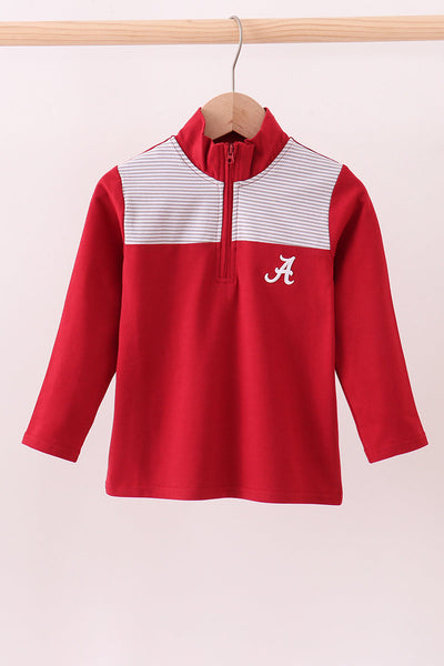 Premium Maroon Alabama embroiderytop