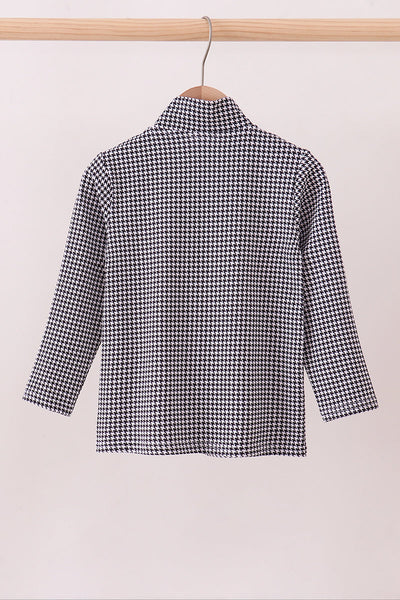 Premium Maroon Alabama embroidery gingham top