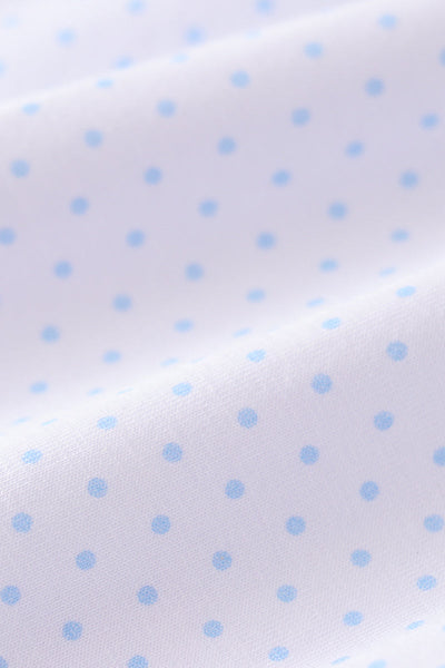 Premium Blue dot ruffle dress