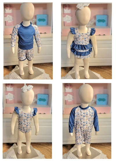 Ocean Oysters Swimwear - Sibling Set