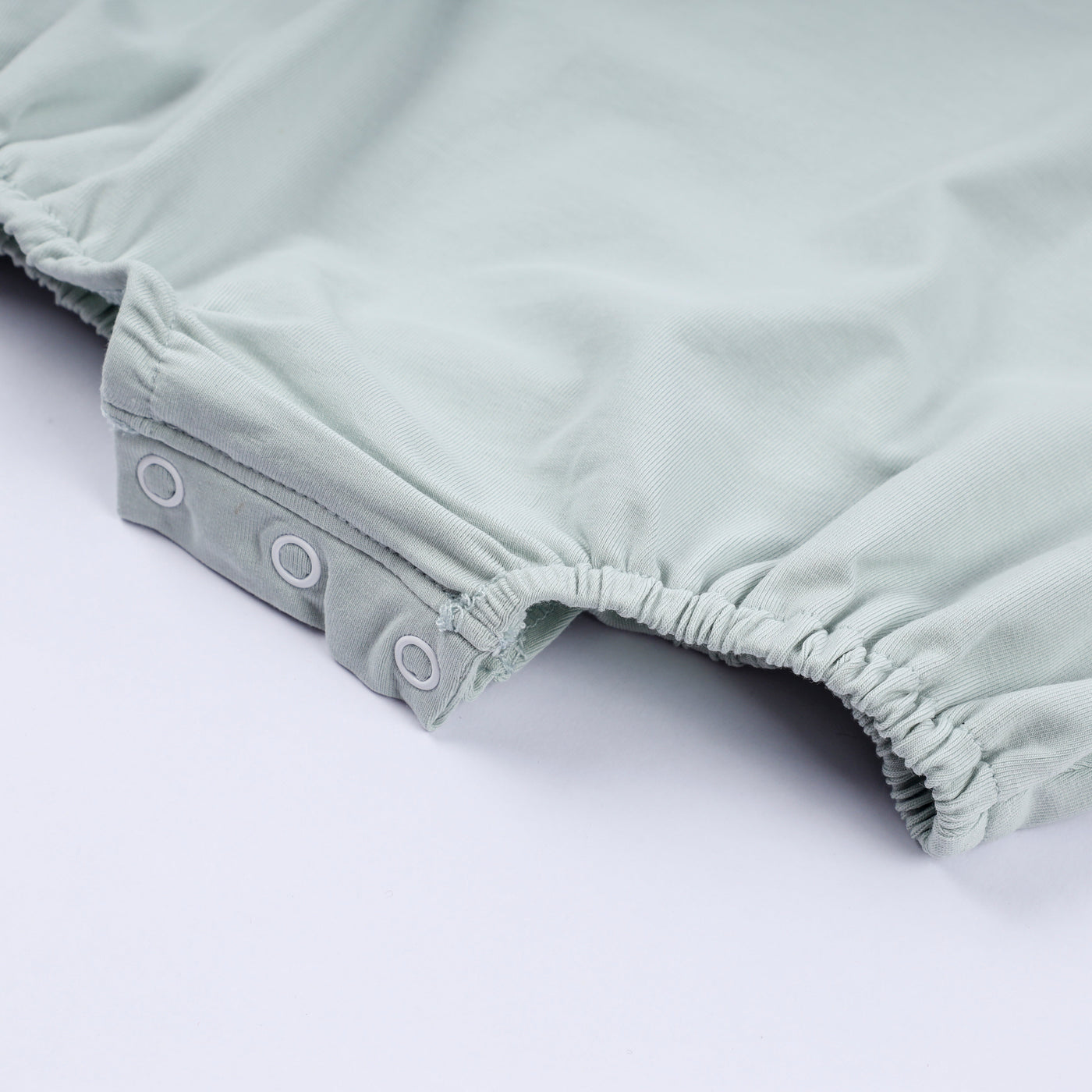 Sage cow hand smocked bubble