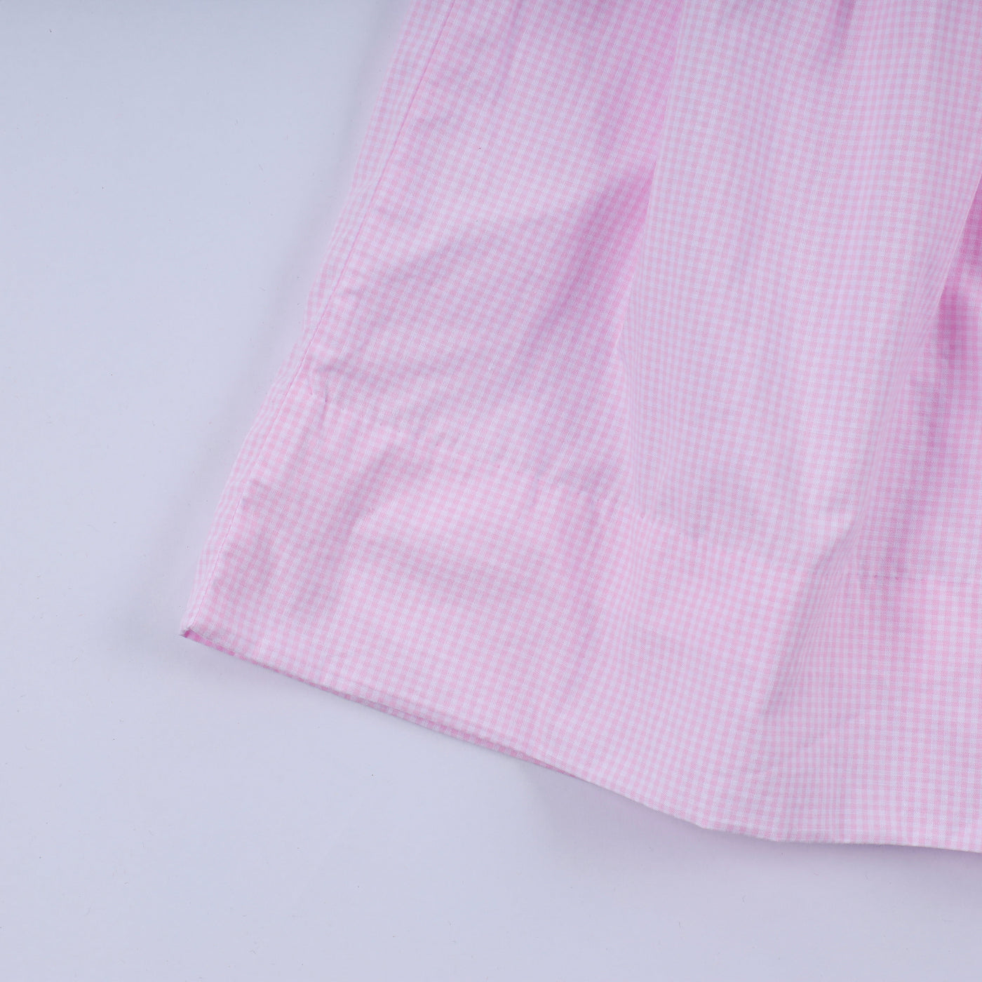 Red character hand smocked plaid ruffle dress