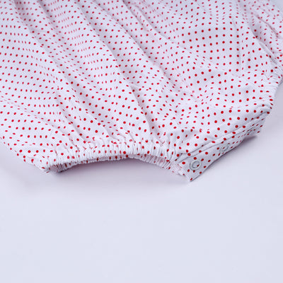 Red gingerbread hand smocked bubble