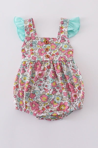 Pink floral print bubble