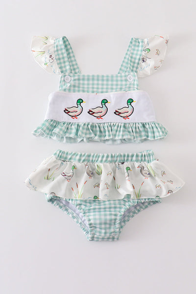 Sage duck 2pc girl swimsuit