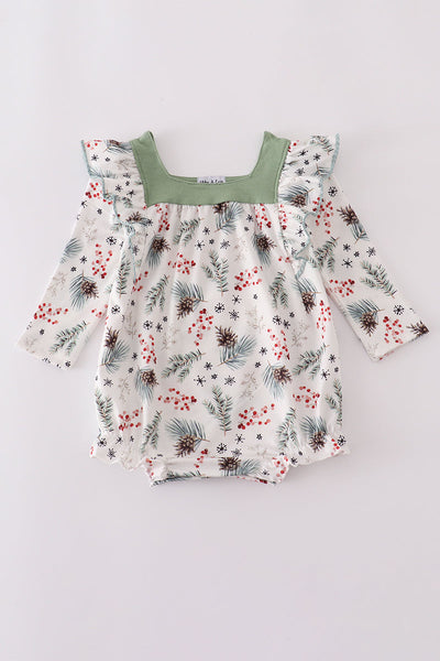 Sage ruffle bubble