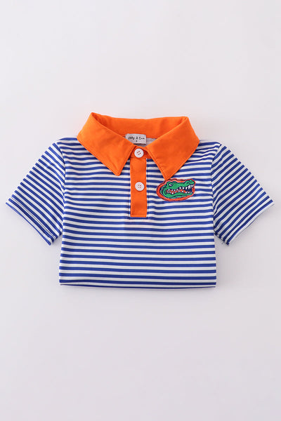 Blue stripe Florida Gators embroider button down shirt