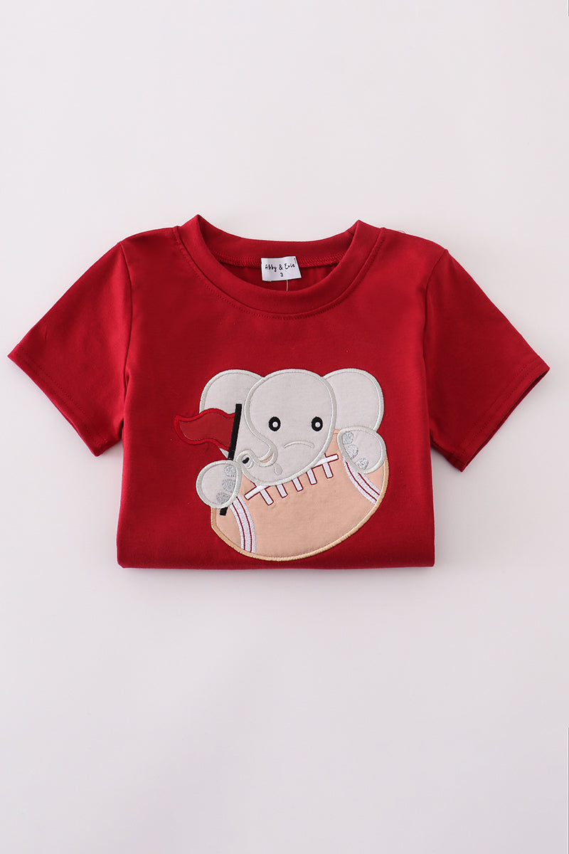 Alabama elephant football applique set