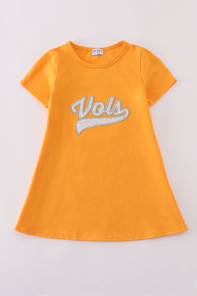 Orange tennessee vlos glitter dress