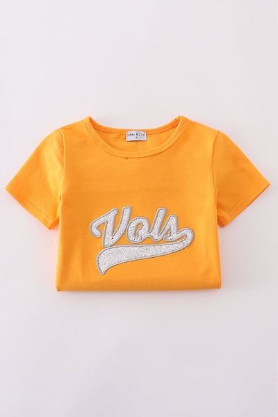 Orange tennessee vlos glitter dress