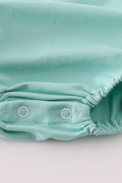Mint hunting puppy embroidery bubble