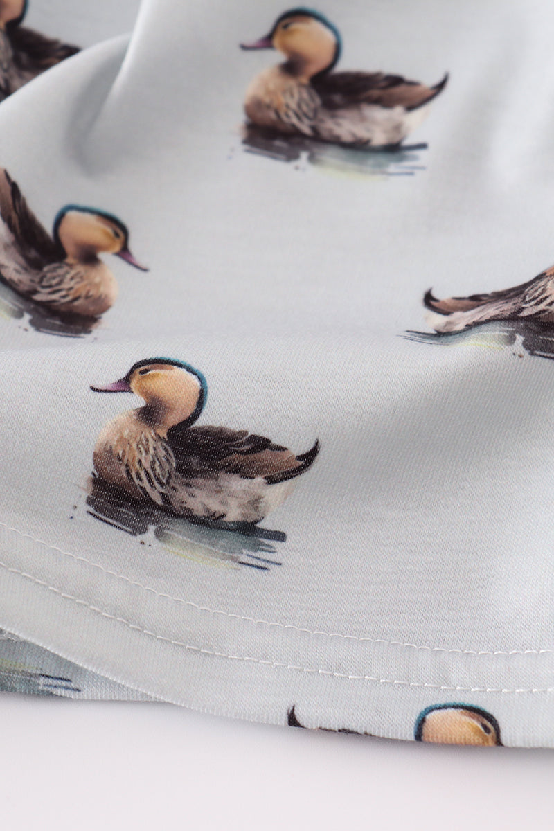 Duck print bloomer set