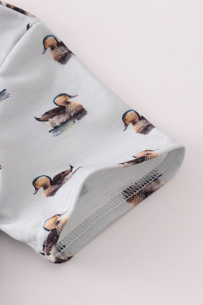 Duck print shorts set