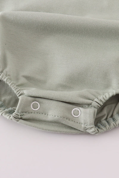 Puppy embroidery smocked bubble