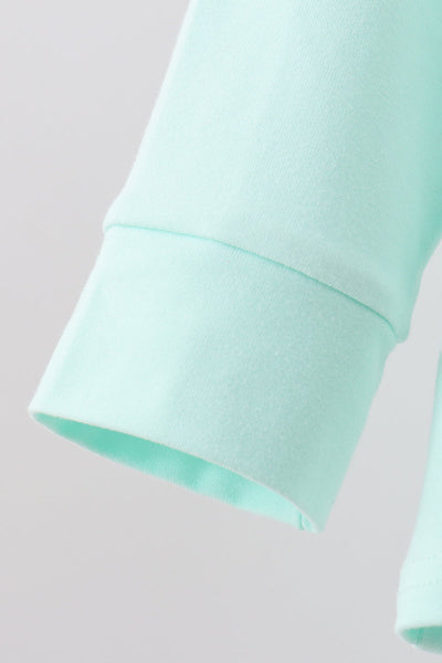 Green vehicle embroidery pants set